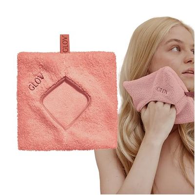 Microfibre Makeup Remover Wipe Face Cleansing Glove Makeup Remover Cloth with Just Water Washable Reusable Towel Make Up Remover Mitt All Skin Types Hypoallergenic