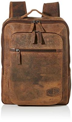 Pride & SoulRucksack Jester, Laptoprucksack Ledermixte adulteSacs à dosMarron (Braun)13.5x31x40 centimeters (B x H x T)
