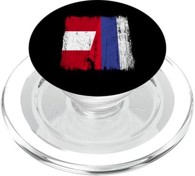 Perú Rusia Media Bandera Peruana Rusa Jersey PopSockets PopGrip para MagSafe