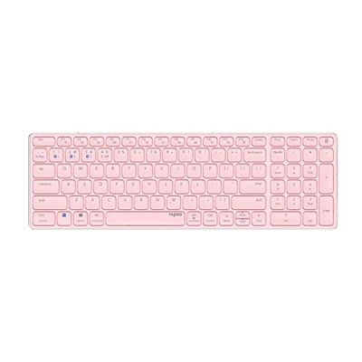 Rapoo E9700M clavier RF sans fil + Bluetooth QWERTZ Allemand Rose