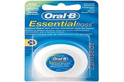 Oral B Fils dentaires Essential Floss Menthe ciré 50 mtr