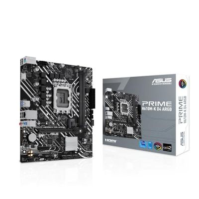 Asus PRIME H610M-K D4 ARGB, Intel H610, 1700, Micro ATX, 2 DDR4, HDMI, PCIe4, 1x M.2
