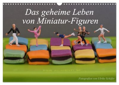 Das geheime Leben von Miniatur-Figuren (Wandkalender 2026 DIN A3 quer), CALVENDO Monatskalender: Maximal 2 cm große Miniatur-Figuren erkunden alleine ... Gegenständen erschaffene kleine Welten.