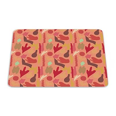 Bonamaison, Rechthoek Pop Art Digital bedrukte muismat, antislip onderkant, voor kantoor en thuis, grootte: 22x18 cm