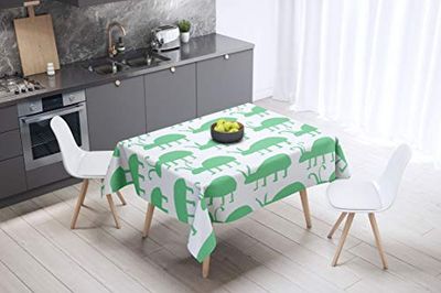 Bonamaison köksdekoration, bordsduk, lila, svart, 140 x 140 cm – designad och tillverkad i Turkiet