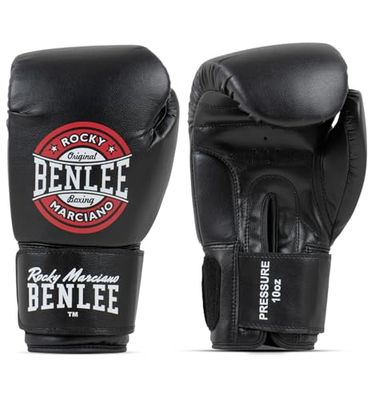 BENLEE Rocky Marciano Pressure Luvas de boxe em miniatura, unissexo para adultos, preto, vermelho e branco, 355 ml