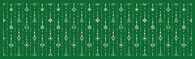 Doge Milano Chemin de cuisine, 100% Made in Italy, Tapis antitache avec impression numérique, Coulisse antidérapante et lavable, Modèle de Noël - Cassius, cm 180x52