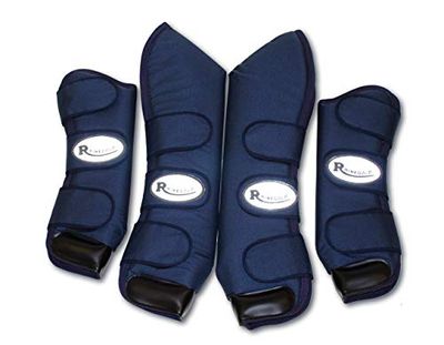 Rhinegold Full Length Ripstop Travel Boots-COB-Navy Botas de Viaje, Azul Marino