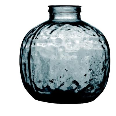 Natural Living Louise Vase 15L Sapphire Recycled Glass Diameter 32 cm x Height 35 cm