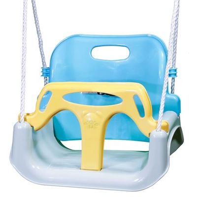 ZERRO Balancoire Bebe Enfant Exterieur/Iintérieur Hauteur Réglable Balançoire Siege 50KG,Jaune