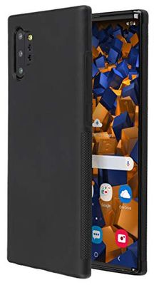 mumbi Hoes compatibel met Samsung Galaxy Note 10+ mobiele telefoonhoes met dubbele grip, zwart