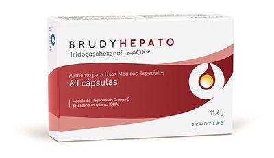 BRUDY LAB - Brudy Hepato - Supporta la normale funzione epatica - Olio di pesce - DHA - 60 Capsule