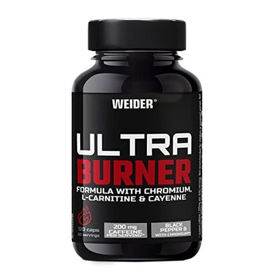 Weider Nutrition Quemador de Grasa, Vegano, Gluten Free, 120 Cápsulas, Pack de 1