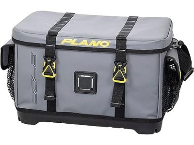Plano Z-Series 3700 Tackle Bag, grijs, PVC-stof met waterdichte en antislip basis, inclusief 2 3700 opbergdozen, zachte opbergtas voor visgerei