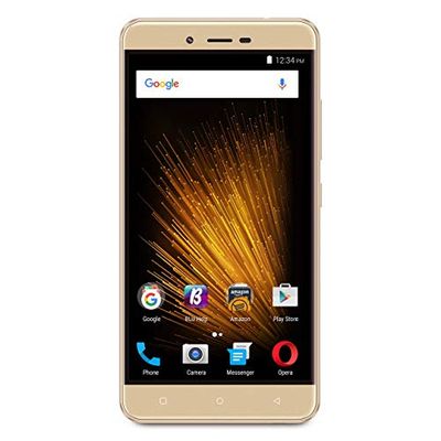 BLU Vivo XL2 - Smartphone Dual SIM de 5.5" (Quad Core 1.4 GHz, RAM de 3 GB, Memoria de 32 GB, cámara de 13 MP, Android 6.0) Color Dorado
