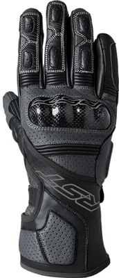 RST Fulcrum CE Perforated Leather Sports Motorcycle Gloves (Grey, Black, L)