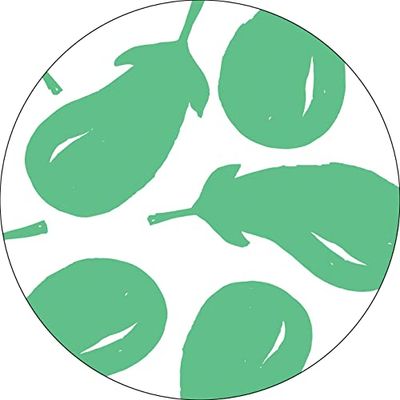 Bonateks, Tappetino per mouse rotondo con stampa digitale, base antiscivolo, per ufficio e casa, diametro: 22 cm