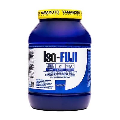 YAMAMOTO NUTRITION Iso-FUJI Volactive 700 gramos, Aislado de Proteína de Suero de Leche, Sabor Doble Chocolate