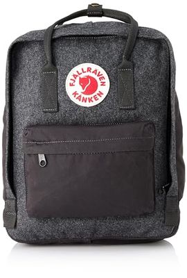 Fjallraven Unisex Kånken Re-Wool Rugzak, Grijs, 28 cm x 12 cm x 36 cm, Grijs