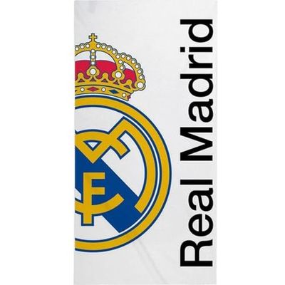 Serviette Real Madrid 90x180 séchage ultra rapide et toucher extra doux – Serviette Real Madrid pour la plage, la piscine ou la salle de bain, design unique et licence officielle