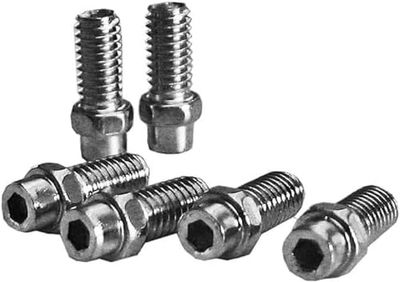 Exustar 4713268567487, Pins Pedal Kit 8mm in Aluminium Silver-40 Pieces Unisex Adulto, Nero, Taglia Unica