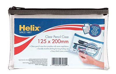 Helix Kleine doorzichtige etui (Pack van 12 inch verschillende kleuren)