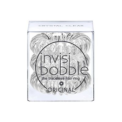 Invisibobble Elastico Capelli, Trasparente Crystal Clear, 3 pezzi