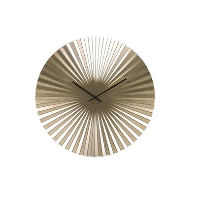 Karlsson Relógio de parede Sensu Ouro, Ø 40 cm, redondo - aço, relógio de parede moderno sala de estar,