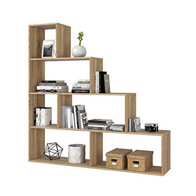 Habitdesign Estante decorativa, medidas: 145 cm (C) x 145 cm (A) x 29 cm (P)