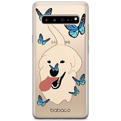 ERT GROUP mobiltelefonfodral för Samsung S10 originalt och officiellt licensierat Babaco mönster Dogs 011 Vit optimalt anpassad till formen på mobiltelefonen, gedeeltelijk transparant