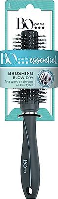 Bo...Paris - Brosse à Cheveux Ronde - Brosse à Cheveux Brushing - Brosse à Cheveux avec Picots - pour Tous Types de Cheveux - Lot de 1