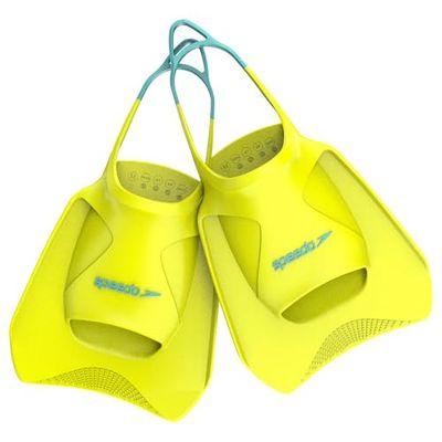 Speedo Biofuse Fitness Aletas de natación para Unisex Adulto, Hyper Yellow / Arctic Glass, S