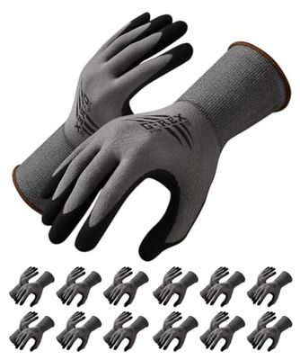 G-REX - P 09 / Assembly Gloves/Size 8, 12 Pairs/Grey/Assembly Gloves/Gloves Work Gloves