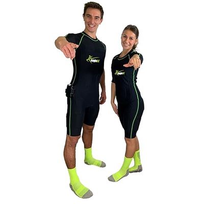 eaglefit - EMS Pro full body pak met 20 elektroden spierstimulator (draadloos) EMS training voor thuis elektrostimulatie - Spieropbouw met spierstimulatie voor dames en heren incl App 3XL
