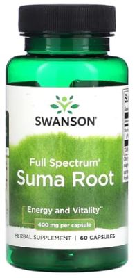 Swanson - Full Spectrum Suma Root, 400mg | Energy and Adaptogen Support - 60 Capsules