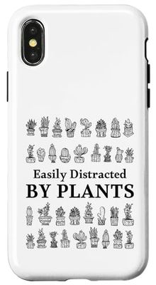 Facilmente distratto da piante, amanti delle piante divertente giardiniere Custodia per iPhone X/XS