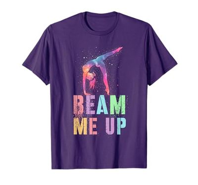 Sassy Gymnast BEAM ME UP Body Balance Beam Handstand Maglietta
