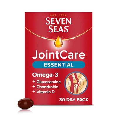 Seven Seas JointCare Essential, with Omega-3, Glucosamine, Chondroitin, Vitamins C and D, Manganese and Zinc, Food Supplements, 30-Day Pack