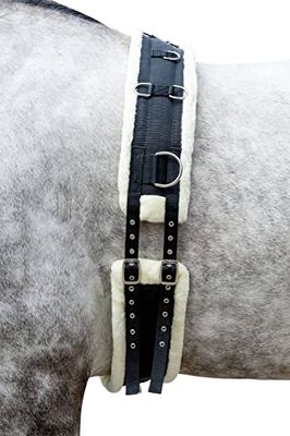 HKM Komfort teddy blyrep svart/naturlig shetty