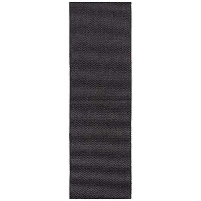 BT Carpet Nature Runner per Interni ed Esterni, Antiscivolo, a Pelo Corto, Effetto Lana, per corridoio, Cucina, Giardino, terrazza, Bagno, Antracite, 80 x 250 cm, Sisal Polipropilene, Carbone