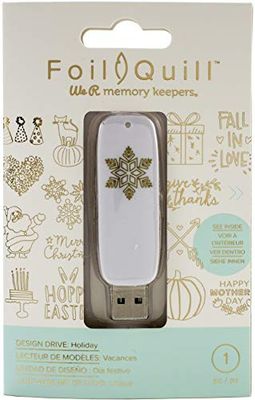 We r memory keepers foil quill memória usb design art drive, férias, com 200 temas, frases e imagens, cria ornamentos e desenhos brilhantes.