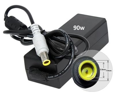 Cargador - Cargador de portátil 90W, 20V, 4.5A, con Conector de 7.9 mm x 5.5 mm, Ideal para Dispositivos Lenovo.