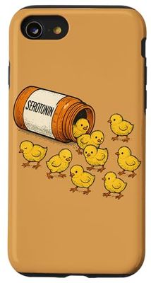 Serotonina Baby Pulcini Design Terapia umorismo carino pollo bambino Custodia per iPhone SE (2020) / 7 / 8