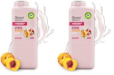 Dicora Urban Fit Body Milk Vitamina C Cítricos y Melocotón 400 ml (Confezione da 2)