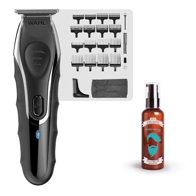 Wahl Aqua Blade Stubble Trimmer + Beard Shampoo, Men's Trimmer, Fully Waterproof, Beard Care, Cleansing and Conditioning, Male Grooming Set
