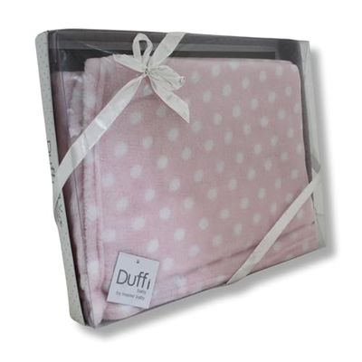 Duffi Baby 0674-06 Couverture en corail à pois 110 x 140 cm