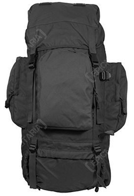 Mil-Tec Mochila unisex Recom, Black, Talla única, Misión