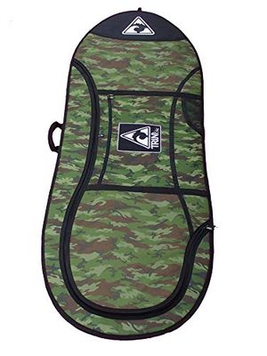 Trinity Boardsport T57W Funda Tabla Windsurf, Adultos Unisex, Green Camouflage, hasta 8'0