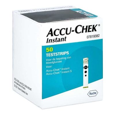 Accu-Chek Instant Blood Glucose Test Strips, Pack of 50 Strips