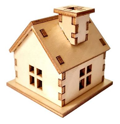 Hess Holzspielzeug 14101-uppsättning Craft rökeri 15 stycken, björkträ för att sätta ihop dekoration för Advent Time och Christmas Erzgebirge, Färg Wood Colour (40101)